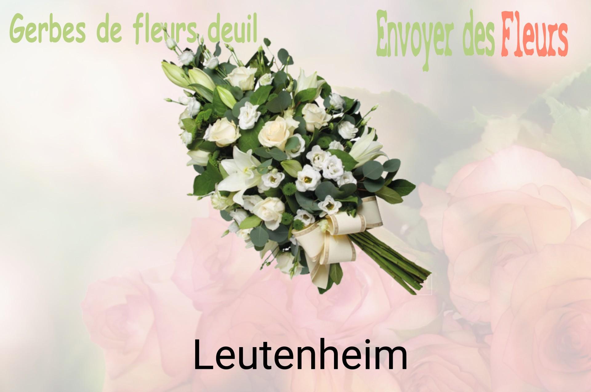 Gerbe de fleurs de deuil livrée à Leutenheim